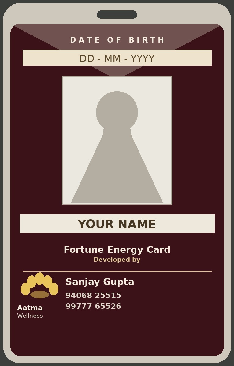 Fortune Energy Card back face